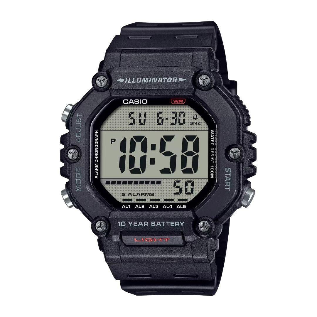 Reloj Digital Casio Deportivo de Resina para Hombre AE-1600H-1AV Color Negro