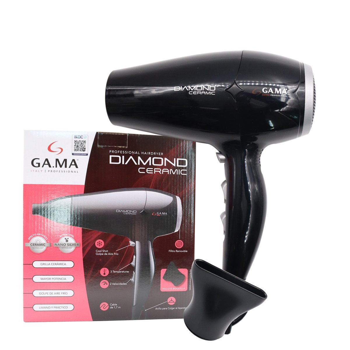 Secador de Cabello Gama Italy Diamond Ceramic 2300W