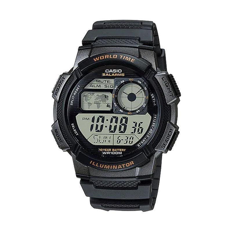 Reloj Digital Casio Deportivo de Resina para Hombre AE-1000W-1AV Color Negro
